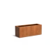 Plantenbak Carrez met bodem cortenstaal 150x50x60 cm