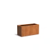 Plantenbak Carrez met bodem cortenstaal 120x50x60 cm