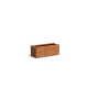 Plantenbak Carrez met bodem cortenstaal 100x40x40 cm