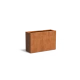 Plantenbak Carrez met bodem cortenstaal 120x40x80 cm