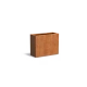 Plantenbak Carrez met bodem cortenstaal 100x40x80 cm