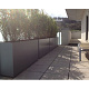 Plantenbak Carrez met bodem aluminium 100x40x80 cm