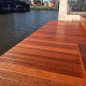 9103 hardhouten vlonderplank 2 5x14 5 cm 1 zijde glad 1 zijde anti slip profiel 90475