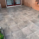 Actietegel Keramiek op Beton 60x60x4 cm Ambienti Tabacco