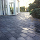 Restpartij Zwanenburg: ca. 9m2 Stonique Trommel 20x30x5 cm Antraciet