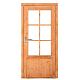 JWOODS Red Wood Enkele 6-ruits deur incl. beslag 100x205 cm, Rechtsdraaiend