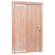 Douglas dichte deur incl. kozijn extra breed 110 x 214,5 cm., linksdraaiend, onbehandeld