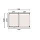 JWOODS Buitenverblijf 600x370cm incl. berging 300(b), Geschaafd met horizontaal triple rabat