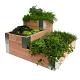 Douglas minigarden hoekmodel 100 x 100 x 60 cm., onbehandeld