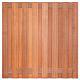 Tuinscherm Kampen geschaafd onbehandeld hardhout 17-planks 180x180 cm