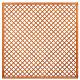 Trellis diagonaal met lijst 180x180 cm onbehandeld geschaafd hardhout