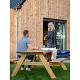 Picknicktafel Basis geïmpregneerd, geschaafd vuren 180x155x77 cm