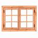 JWOODS Dubbel Uitzetraam 6-ruits 125x90 cm