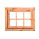 Red Class Wood uitzetraam, 6-ruits Uitzetraam B900 x H700 mm buitenmaat sponningmaat kozijn (B850xH6