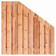 Tuinscherm Casablanca geschaafd geïmpregneerd Red Class hout 21-planks verloop 180x90/180 cm
