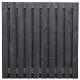 Tuinscherm Stuttgart zwart gespoten geschaafd grenen 21-planks 180x180 cm