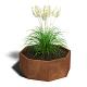 Cortenstaal achthoekige plantenbak Chicago 60, 144,9x144,9x60 cm