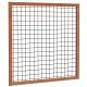 Hardhouten Gaaspaneel 180x180 cm Zwart gepoedercoat betonijzer maas 10x10 cm draad ø 5 mm