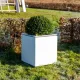 Plantenbak Domus aluminium 98x98x80 cm