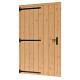 Douglas enkele dichte deur XL 120x212,9 cm met kozijn onbehandeld (Incl. Hang en Sluitwerk)