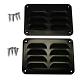 Ventilatierooster (set van 2 stuks) roosters met schroeven Zwart