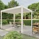 63904 shuttershade aluminium pergola 300x400x255cm white ral 9016 vrijstaand 430619