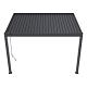 Shuttershade Aluminium Pergola 300x400x255cm Charcoal RAL 7015 Muuraanbouw