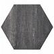 Soft Comfort Zeskant 60/52,5x30x4 cm Grijs/Zwart