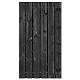 JWOODS Zwart Gespoten Tuindeur recht op zwart stalen frame 120x180 cm