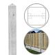 Beton DB Tussenpaal 10x10x308 cm, Grijs tbv Scherm 180