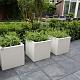 Plantenbak Carrez met bodem polyester 40x40x40 cm
