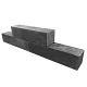 Linia Palissade 60x12x12 cm Nero Excellence