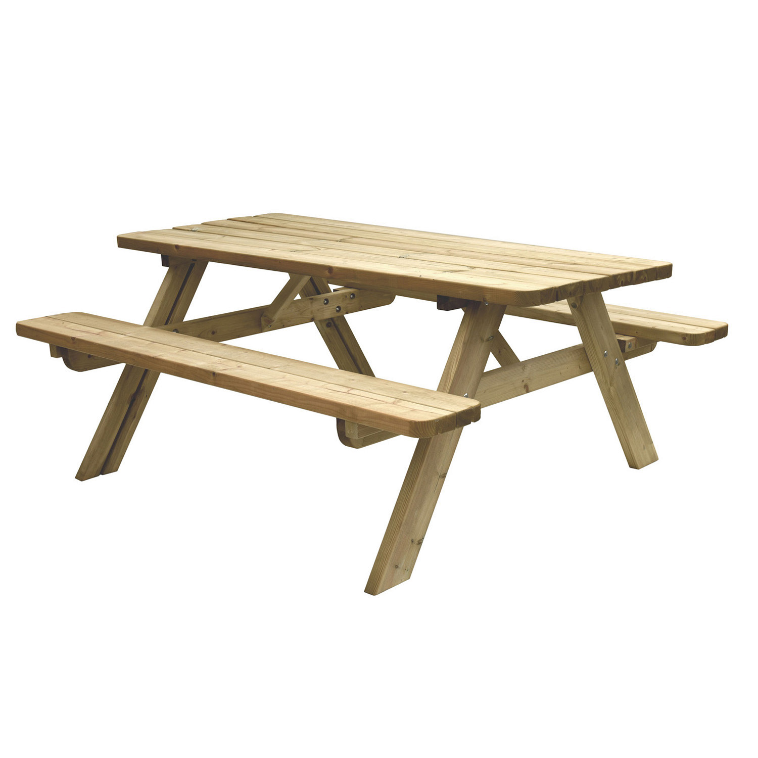 Picknicktafel Easy, 6-persoons, bladmaat 180 x 70 opklapbaar - Sierbestrating Jonk B.V.